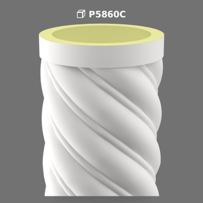 Polyurethane Spiral Column Body for Architectural Decoration