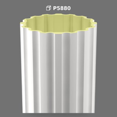 Polyurethane Fluted Column Shaft Model