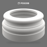 Polyurethane Round Column Base and Capital Plinth Mold