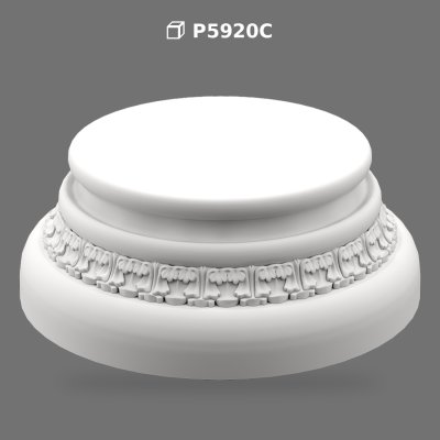 Polyurethane Column Base Pedestal for Decorative Pillars