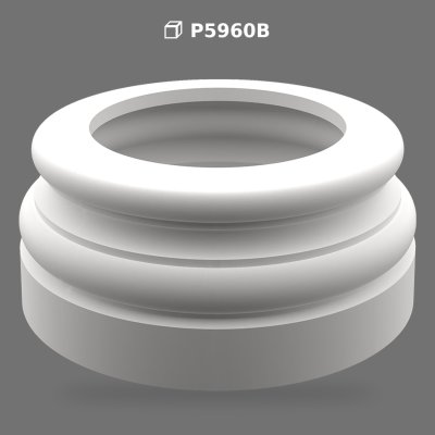 Round Polyurethane Column Base and Decorative Pedestal
