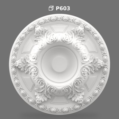 Ornate Decorative Polyurethane Ceiling Rose Medallion