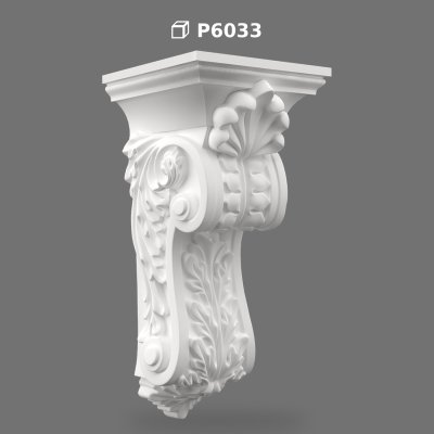 Poliüretan Carved Decorative Corbel Bracket Design