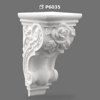 Polyurethane Decorative Corbel Bracket with Rose Motif