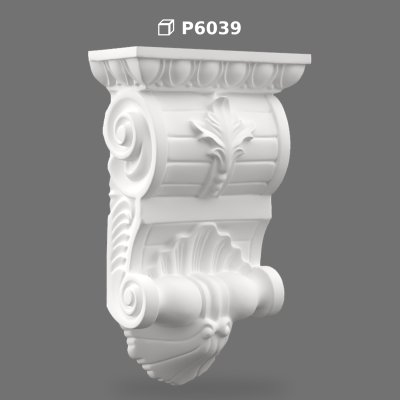 Poliüretan Ornate Decorative Corbel Bracket P6039