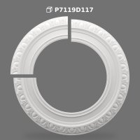 Poliüretan Ceiling Medallion and Dome Ring Model