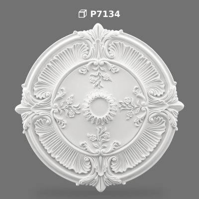 Polyurethane Ceiling Medallion with Classic Relief Pattern