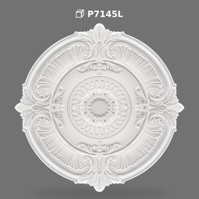 Poliüretan Decorative Ceiling Medallion with Classical Reliefs