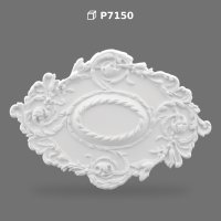 Poliüretan Decorative Oval Ceiling Medallion