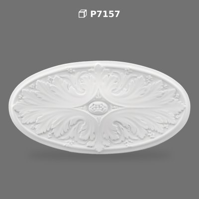 Polyurethane Decorative Oval Ceiling Medallion Model