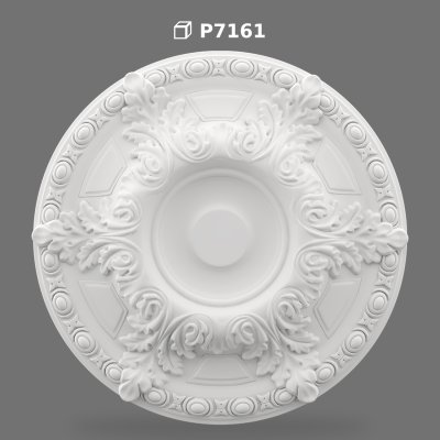 Ornate Polyurethane Ceiling Medallion for Grand Chandeliers