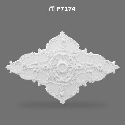 Large Polyurethane Ceiling Medallion Decorative Relief Model