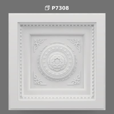 Poliüretan Classic Square Ceiling Medallion and Tile