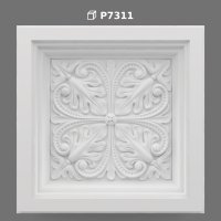 Polyurethane Decorative Square Ceiling Medallion Panel