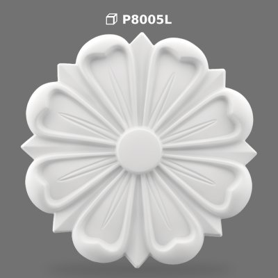 Polyurethane Decorative Flower Rosette Wall and Ceiling Ornament