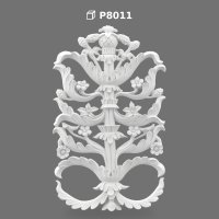 Poliüretan Wall Ornament Classical Floral Relief Panel