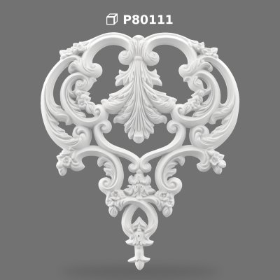 Decorative Polyurethane Wall Relief Ornament and Classical Carving