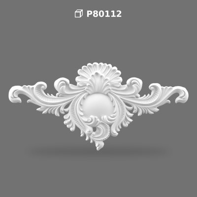 Poliüretan Decorative Overdoor Pediment Crown Ornament
