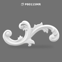 Polyurethane Decorative Scroll Ornament Applique