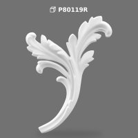 Decorative Polyurethane Carved Corner Ornament and Applique