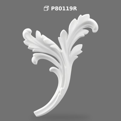 Decorative Polyurethane Carved Corner Ornament and Applique