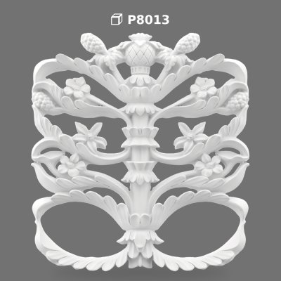 Polyurethane Decorative Carved Wall Ornament Panel
