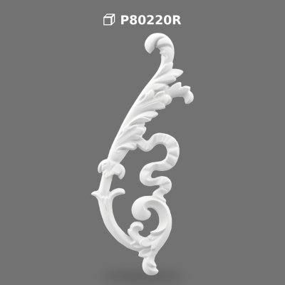 Poliüretan Decorative Relief Ornament for Furniture and Walls