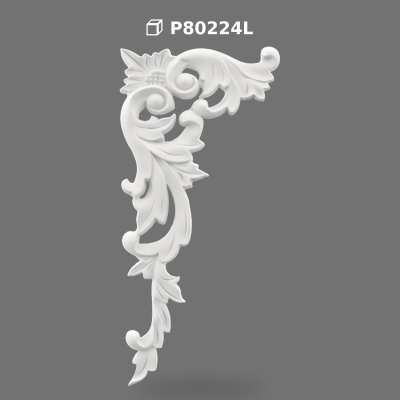 Polyurethane Decorative Corner Ornament and Relief Motif
