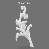 Poliüretan Decorative Carved Acanthus Leaf Ornament