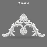 Poliüretan Decorative Pediment Ornament and Crest Model