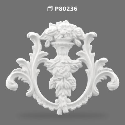 Polyurethane Decorative Wall Ornament and Furniture Applique