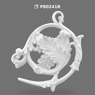 Polyurethane Decorative Acanthus Leaf Relief Ornament