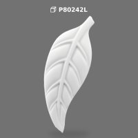 Decorative Polyurethane Leaf Motif Relief Ornament