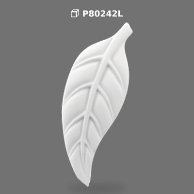 Decorative Polyurethane Leaf Motif Relief Ornament