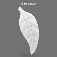 Poliüretan Leaf Pattern Decorative Relief Ornament