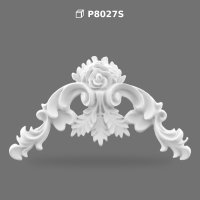 Decorative Polyurethane Rose Pediment and Wall Ornament