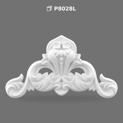 Polyurethane Decorative Wall and Door Pediment Ornament