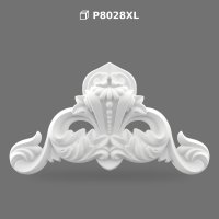 Polyurethane Carved Decorative Pediment Ornament