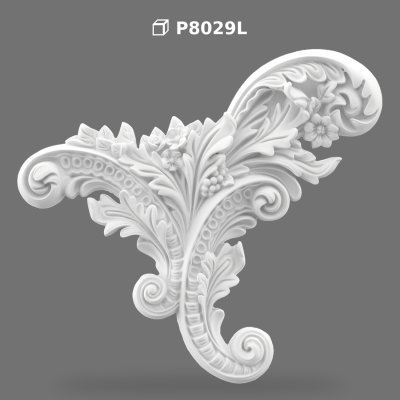 Polyurethane Classic Corner Ornament and Relief Motif