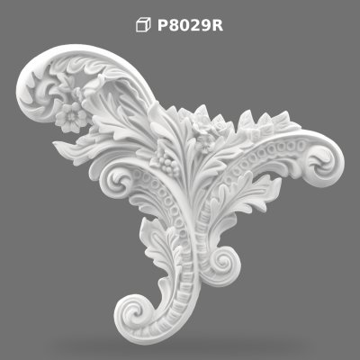 Poliüretan Polyurethane Decorative Corner Ornament