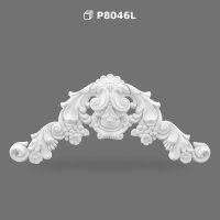 Classical Polyurethane Decorative Pediment and Symmetrical Wall Crest