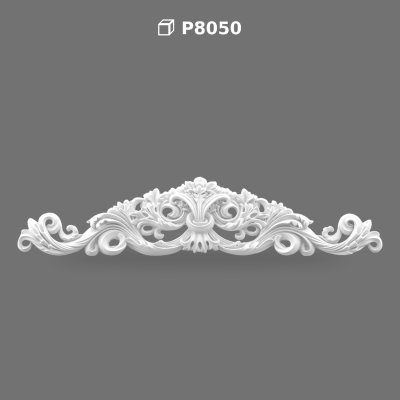 Poliüretan Decorative Overdoor Pediment Crown Model