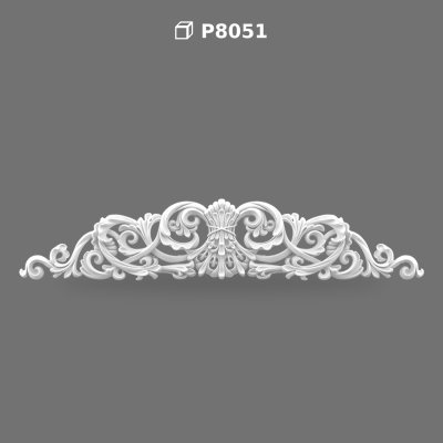 Polyurethane Decorative Symmetrical Door and Window Pediment
