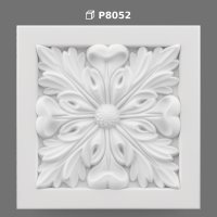 Decorative Poliüretan Floral Relief Ornament Panel