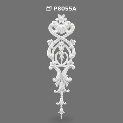 Polyurethane Carved Wall Ornament and Furniture Applique