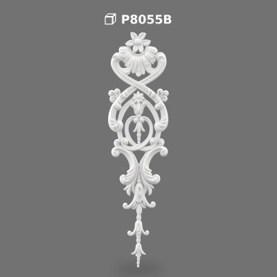 Polyurethane Decorative Vertical Wall Ornament and Applique
