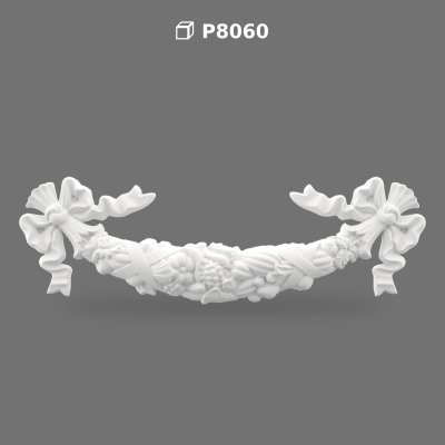 Polyurethane Decorative Garland Ornament Ribbon Bow Model