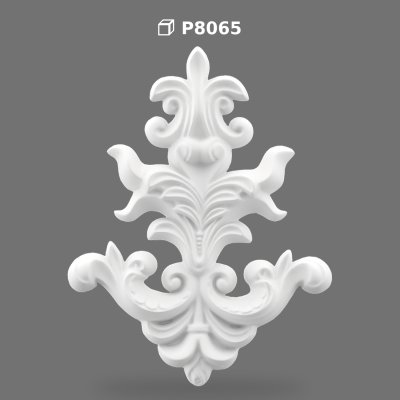 Polyurethane Classic Baroque Ornament Relief Model