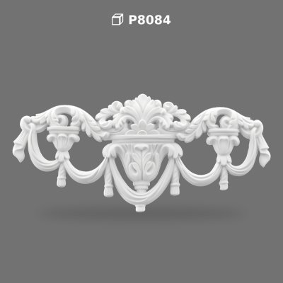Poliüretan Decorative Wall Relief Ornament P8084
