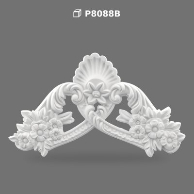 Decorative Polyurethane Pediment Ornament